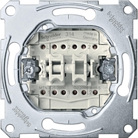 Механизм переключателя проходного 2-кл. 1п СП Merten Antique 10А IP20 (сх. 6+6) SchE MTN3126-0000 Schneider Electric