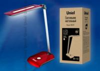 Светильник светодиодный TLD-511 Red/550лм/4500К настол. красн. Uniel 07537