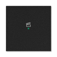 Клавиша Levit одинарная с символом сцены free@home антрацит ABB 2CHH621003A4063