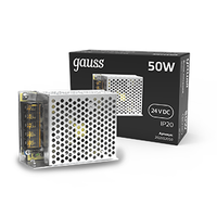Блок питания (драйвер) для светодиодной ленты 50 Вт 24 В IP20 LED STRIP PS Gauss - 202002050