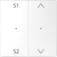 Клавиша двойная Merten D-Life PlusLink с S1/S2 вверх/вниз SD бел. лотос SchE MTN5227-6035 Schneider Electric
