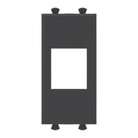 Адаптер без шторки для Keystone, "Avanti", "Черный матовый", 1 модуль | 4412211 DKC (ДКС)