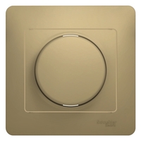 Светорегулятор (диммер) СП Glossa 300Вт поворот. в сборе титан SchE GSL000434 Schneider Electric