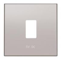 Накладка для механизма USB зарядного устройства, серия SKY, цвет серебристый алюминий | 2CLA858520A1301 ABB