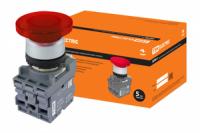 Кнопка грибовидная МРМ1-11R(LED) в сборе d40мм/220B 1з+1р красная | SQ0747-0033 TDM ELECTRIC