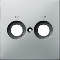 Центральная плата с маркировкой TV+FM сталь Schneider Electric MTN299746