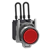 Кнопка с подсветкой, лампой тест, 24В, красная, металл - XB4BW24B5 Schneider Electric