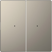 Клавиша двойная Merten D-Life PlusLink без символов SD никель SchE MTN5220-6050 Schneider Electric