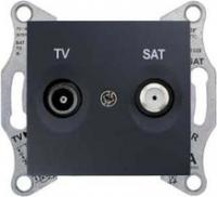 Розетка TV-SAT СП Sedna оконечная графит SchE SDN3401670 Schneider Electric