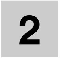Шильдик прозрачный "2" 82LQ25 EATON 090869