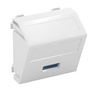Мультимедийная рамка USB 3.0 A Modul45 (черный) (MTS-U3A S SWGR1) | 6104889 OBO Bettermann