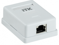 Розетка информационная RJ45 кат.5е FTP 1 порт настенная GENERICA ITK CS2-1C5EF-12-G IEK (ИЭК)