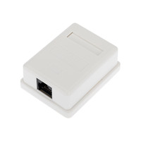 Розетка компьютерная внешняя 1-порт RJ-45 8P8C UTP неэкранированная. кат6 - 03-0132 REXANT