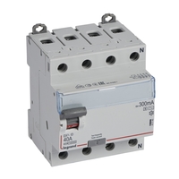 Выключатель дифференциальный (УЗО) DX3-ID 4п 40А 300мА тип AC-S | 411745 Legrand
