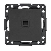 Стокгольм Механизм Розетки RJ-45 1-местной черный EKF EZK01-035-10