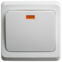 Переключатель проходной 1-кл. СП Этюд 10А IP20 с подсветкой бел. SchE BC10-007B Schneider Electric