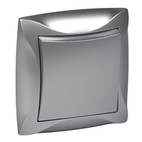 Выключатель 1-кл. СП Дуэт 10А IP20 серебр. SchE WDE000312 Schneider Electric