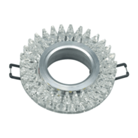Светильник светодиодный MR16R-R12L-crystal JCDR GU5.3 12В/220В встраив. точечный с подсветкой прозр./хром. IN HOME 4690612016238