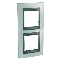 Рамка 2-м Unica Top верт. флюорит/графит SchE MGU66.004V.294 Schneider Electric