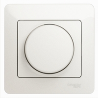 Светорегулятор (диммер) Glossa LED RC 630Вт/В.А в сборе перламутр SchE GSL000637 Schneider Electric