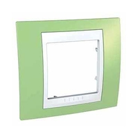 Рамка 1-м Unica Хамелеон зел. яблоко/бел. SchE MGU6.002.863 Schneider Electric