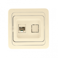 Розетка RJ-45 1-мест. беж. Лондон PROxima | EEK01-035-20 EKF