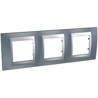 Рамка 3-м Unica Top грей/алюм. SchE MGU66.006.097 Schneider Electric