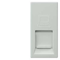 БЕЛЫЙ МОДУЛЬНАЯ JACK РОЗЕТКА CAT5 RJ45 8/8 С ВЫКЛЮЧАТЕЛЕМ DELTA M-SYSTEM ТИТАНОВО Siemens 5TG9874-2TW