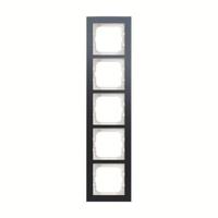 Рамка 5п Axcent стекло устричный ABB 2CKA001754A4784