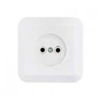 Розетка 1-м СП 16А IP20 без заземл. бел. БЕЛТИЗ РС16-204