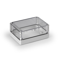 Cubo S 125 x 175 75 мм, 25 мм основание, глухая стенка, прозрачная крышка, ABS, IP 66/67 - SABP131808LT Ensto