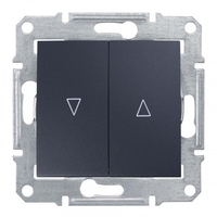 Выключатель СП Sedna для жалюзи мех. блок графит SchE SDN1300370 Schneider Electric