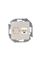 Розетка телефонная СП Simon15 RJ11 винт. зажимы механизм шампань Simon 1591480-034