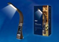 Светильник светодиодный TLD-542 Brown/300лм/5000К/Dimmer настол. часы календ. терм. коричн. 5Вт Uniel UL-00001817