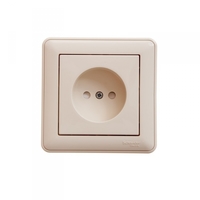 Розетка 1-м СП W59 16А IP20 без заземл. защ. шторки сл. кость SchE RS16-151-28 Schneider Electric