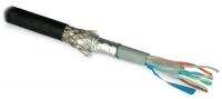 Кабель ISF4-C5e-P-IO-PVC/PVC-500 для сетей Industrial Ethernet кат.5e 4х2х24 AWG (19х0.127мм) многопров. жилы (patch) SF/UTP внутр. и внеш. прокл. двойн. обол. PVC (UV) черн.(уп.500м) Hyperline 254838