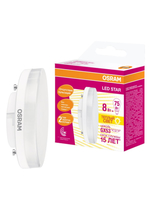 Светодиодная лампа LED STAR GX53 8W, 110°, LSGX5375 8W/827 230V 10X1 RU | 4058075210929 Osram