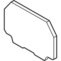 Заглушка торцевая для FED2-4 V0 DR1.5/4 - 1SNA399577R0200 ABB