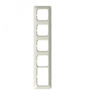 Рамка 5-постовая, 1 пост 2Schuko + 4 поста Schuko, серия Jussi, белый | 2525 2TKA000016G1 ABB