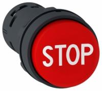 КНОПКА 22ММ КРАСН ВЫСТ ТОЛК С МАРК STOP XB7NL4534 | Schneider Electric