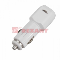 Автозарядка в прикуриватель USB (АЗУ) (5 V, 1000 mA) белая | 18-1193 SDS REXANT