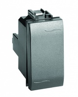 Переключатель промежуточный 1-кл. 1мод. 16А IP20 (инвертор) черн. DKC 77031N (ДКС)