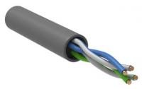 Витая пара U/UTP 5E 2х2х0,52 solid LSZH серый (305м) РФ | LC1-C5E02-121-P-R ITK IEK (ИЭК)