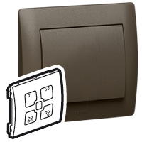Клавиша для сценарного выключателя, Dark Bronze | 781229 Legrand