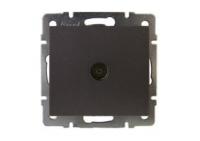 Механизм розетки оконечной TV Рейн матов. черн. графит LEZARD 703-4188-130