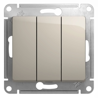 Выключатель 3-кл. СП Glossa 10А IP20 (сх. 3) 10AX механизм молочн. SchE GSL000931 Schneider Electric