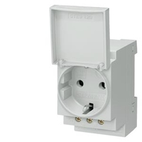 Розетка 16A 3п с крышкой SCHUKO Siemens 5TE6801