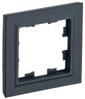 Рамка 1-м BRITE РУ-1-БрГ графит IEK BR-M12-K53 (ИЭК)