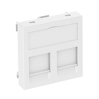Корпус компьютерной розетки Modul45 тип B (прямой) 45x45 мм (черный) (DTG-2B SWGR1) | 6119210 OBO Bettermann