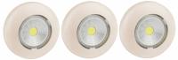 Светильник пушлайт (подсветка) 1хLED (COB) 3xAAA SB-505 Аврора слоновая кость (3 шт. в коробке) | Б0031044 ЭРА (Энергия света)
